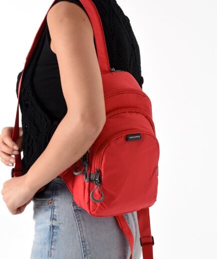 Unisex Paraşüt Kumaş Suya Dayanıklı 3 Bölmeli Çapraz Ve Sırtlık Askılı Body Bag