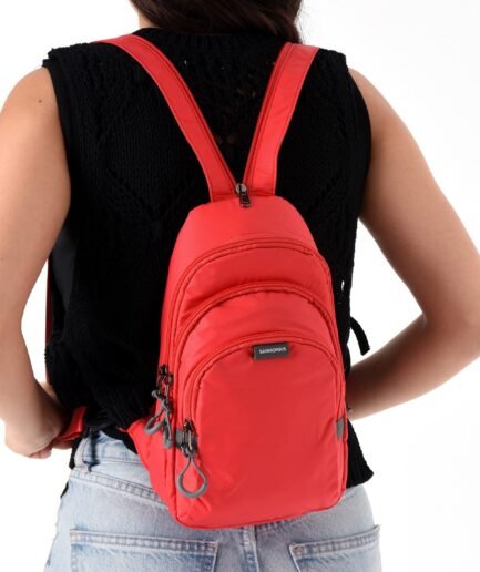 Unisex Paraşüt Kumaş Suya Dayanıklı 3 Bölmeli Çapraz Ve Sırtlık Askılı Body Bag